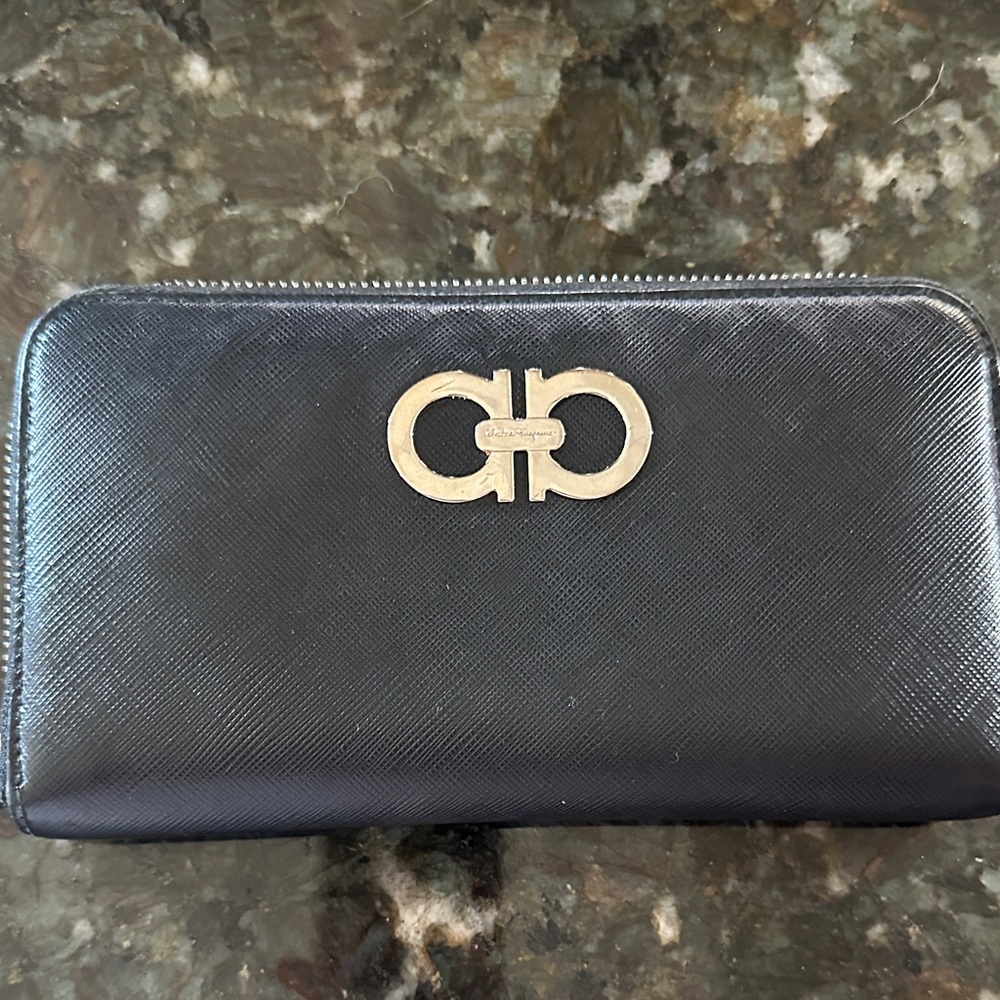 Ferragamo zip around wallet